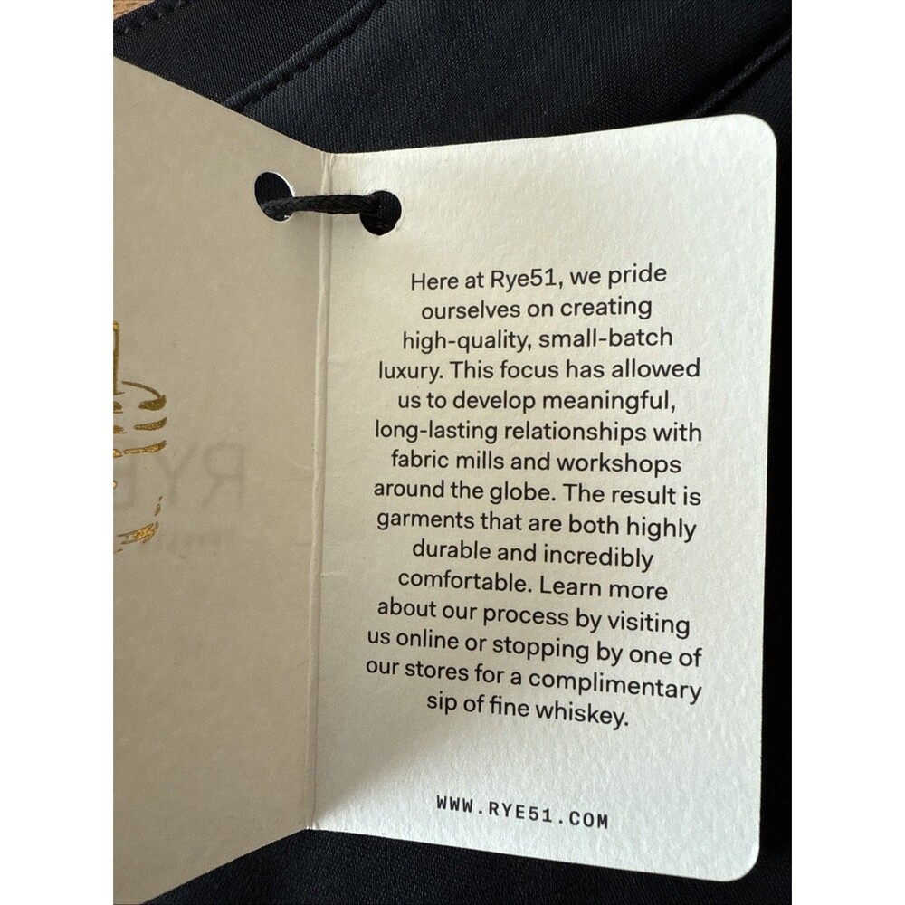 Rye 51 Performance Knit Chino Black 38W Silo Straight‎ Fit LuxeKnit NWT - Picture 7 of 11